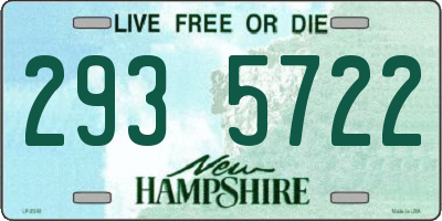 NH license plate 2935722