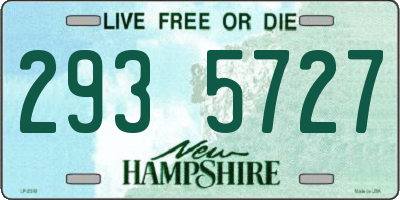 NH license plate 2935727