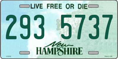 NH license plate 2935737