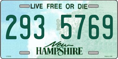 NH license plate 2935769