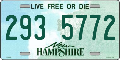 NH license plate 2935772