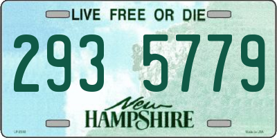 NH license plate 2935779
