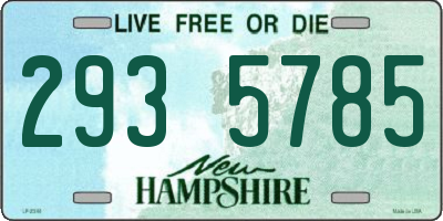 NH license plate 2935785