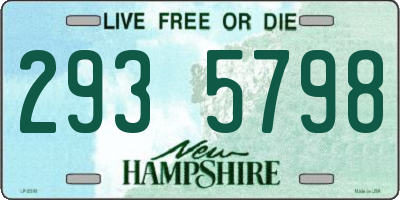 NH license plate 2935798