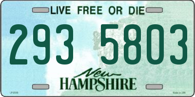 NH license plate 2935803