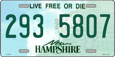 NH license plate 2935807