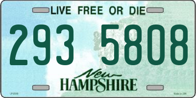 NH license plate 2935808