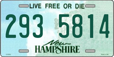 NH license plate 2935814
