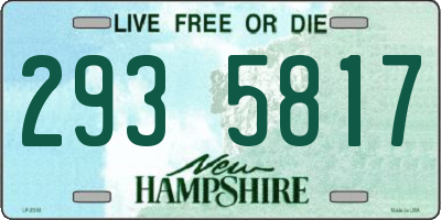 NH license plate 2935817