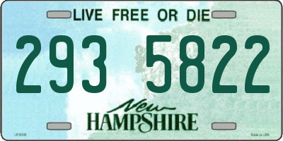 NH license plate 2935822