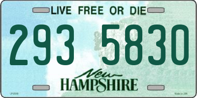 NH license plate 2935830