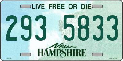 NH license plate 2935833