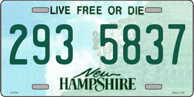 NH license plate 2935837