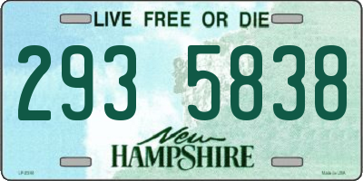 NH license plate 2935838