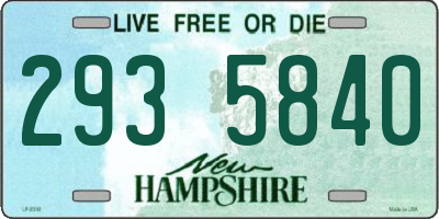 NH license plate 2935840