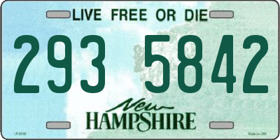 NH license plate 2935842