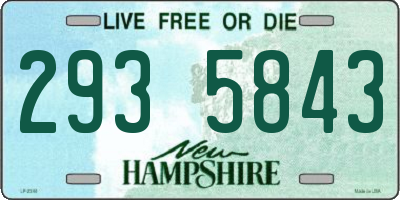 NH license plate 2935843