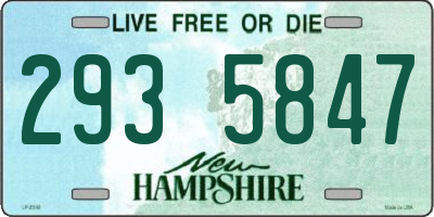 NH license plate 2935847