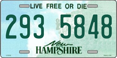 NH license plate 2935848