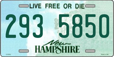 NH license plate 2935850