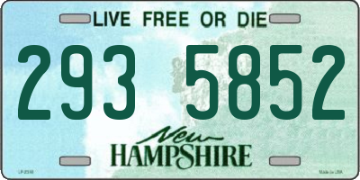 NH license plate 2935852