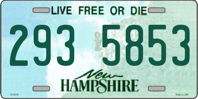 NH license plate 2935853