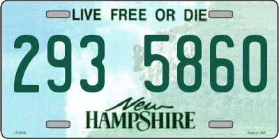 NH license plate 2935860