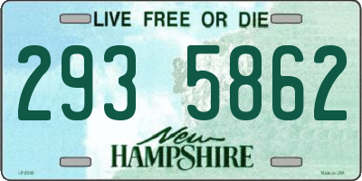 NH license plate 2935862