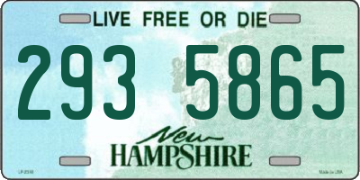 NH license plate 2935865