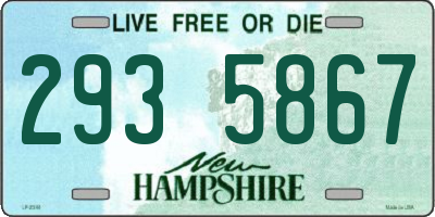 NH license plate 2935867