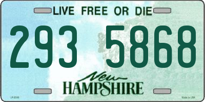 NH license plate 2935868