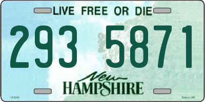 NH license plate 2935871