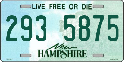 NH license plate 2935875
