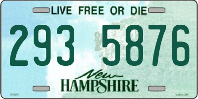 NH license plate 2935876
