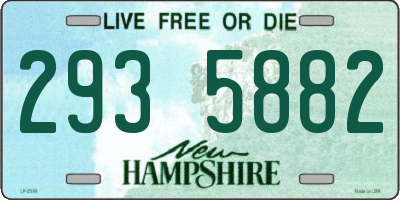 NH license plate 2935882