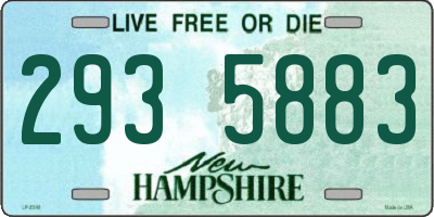 NH license plate 2935883