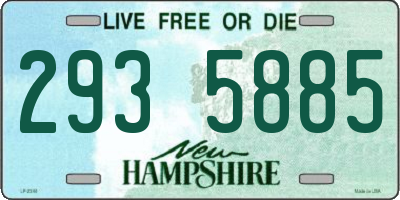 NH license plate 2935885