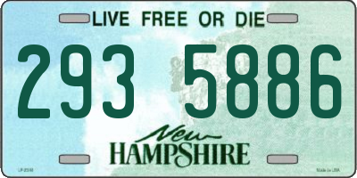 NH license plate 2935886