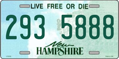 NH license plate 2935888