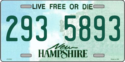 NH license plate 2935893