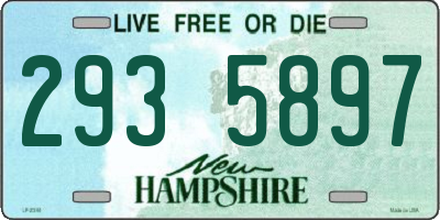 NH license plate 2935897