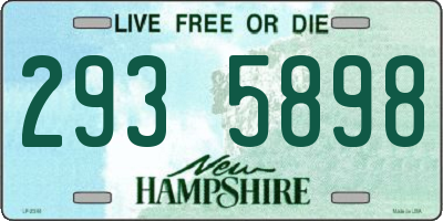 NH license plate 2935898