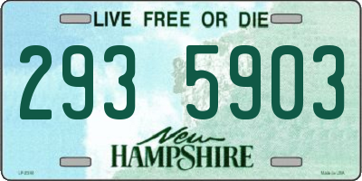 NH license plate 2935903