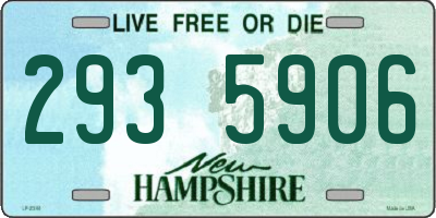 NH license plate 2935906