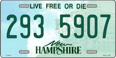 NH license plate 2935907