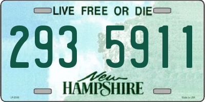 NH license plate 2935911