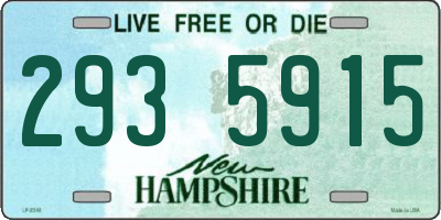 NH license plate 2935915