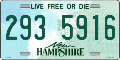 NH license plate 2935916