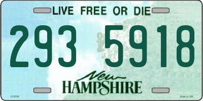 NH license plate 2935918