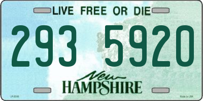 NH license plate 2935920
